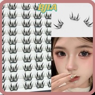 ✿BJA✿ Self Adhesive Cluster Lashes, Press on No Need Glue Glue-free False Eyelashes, Beautiful Black