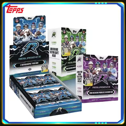 Genuine 2025 Topps Resurgence NFL Full Sealed Hobby Box American Football Shiny Refractor Collectibl