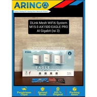 Network (Device) DLink Mesh WiFi6 System M15-3 AX1500 EAGLE PRO AI Gigabit