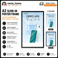 Sent From Bangkok A2 Photo Frame Thin Edge Slide Poster Easy To Change Images No Need Remove Wall Mo