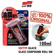 SOFT99 GLACO GLASS COMPOUND ROLL ON - 100ml - Glaco watermark remover / japan glaco / japan car care