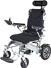 Fashionable Simplicity Foldable All Terrain Electric Wheelchair Double Motor Lightweight Mobility Aid Power Scooter Wheelchairs With Headrest And Adjustable Backrest