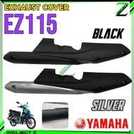 MUFFLER PROTECTOR YAMAHA EZ115 EZ 115 BLACK / SILVER MUFFLER COVER EXHAUST COVER EKZOS COVER
