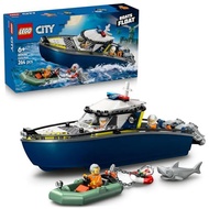 LEGO City Police Boat Chase Toy - Birthday Present, Building Blocks, Educational Toy for Boys and Gi