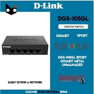 DLINK DGS105GL 5 Port Gigabit Ethernet LAN HUB Switch DGS 105GL D-LINK