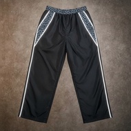 Official Tokoo Nline Leopard Pants Crinckle Line Baggy Pants | Fit Fit Fit Fit | Black Casual Stripe