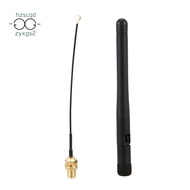 900-1800MHZ Antenna 3Dbi GSM RP-SMA Plug Rubber Waterproof Lorawan Antenna + IPX to SMA Small Cable 
