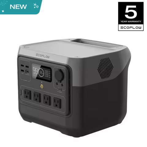 ECOFLOW Portable Power Station RIVER 2 Pro 700, 716Wh LiFePO4 Battery, 4x800W AC Outlets, Solar Gene