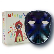 2023 Children's Mask LED Glowing Mask Gesture Face-Changing Holiday Props Party Ball Gifts