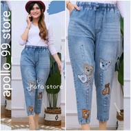 baggy koala celana jeans wanita bordil terbaru baggy jeans terlaris culote jeans sobek