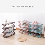 Delly Z Design fashion home Shoe Storage Durable Shoe Rack aluminium canvas