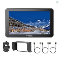 Godox GM6S 5.5 Inch 4K Camera Monitor 1200nit Ultra-bright Video Monitor for DSLR Camera 1920 * 1080 IPS Screen Touch Control HDMI Input &amp; Output Custom 3D LUT Type-C/ DC/ Battery