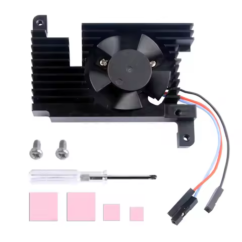 Raspberry Pi 4 Adjustable Speed Fan Armor Lite Heatsink Automatic Shutdown CNC Extreme Cooler PWM He