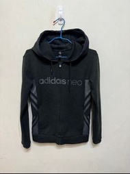 「 二手衣 」 Adidas Neo 女版運動連帽外套 S號（黑）84