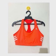 adidas 螢光橘運動內衣XL