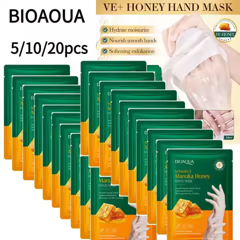 BIOAOUA 5/10/20pcs Hands Moisturizing Exfoliating Hands Exfoliated Skin Care Products Vitamin E Manu