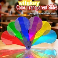 WITAKEY 6Pcs Optics Color Filter Plate Set, Rainbow Educational Science Toy Color Filter Plate, Colo