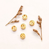 terlaris liontin pandora inisial minimalis emas asli kadar 875 - huruf f 0.56gr