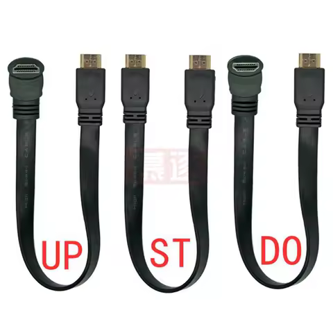 1FT Flat Slim High Speed 1.4V HDMI-compatible Extension Cable 30cm A Type Male to A Male Cord AM/AM