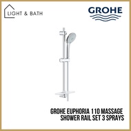 Grohe Euphoria 110 Massage Shower Rail Set 3 Sprays