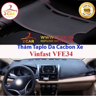 Thảm Taplo Vinfast Vfe34 e34/Nerio Green 2022- 2025 vân Da Carbon thảm taplo da FVfe34