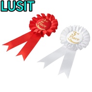 LUSIT Ribbon Award Set, Recognition Ribbons Blue,Red,White Rosette Ribbon, Award Ribbons  Ribbon 1st