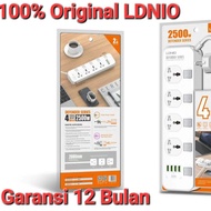 STEKER COLOKAN LISTRIK LDNIO SC4408 UNIVERSAL POWER SOCKET 4USB PORT-Amartya