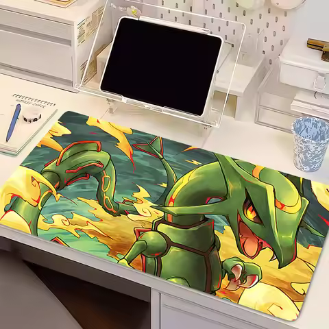 Natural Rubber Mouse Pad Pokemon Gyarados Anime Gamer Computer Mousepad Gaming Accessories Tablet Va