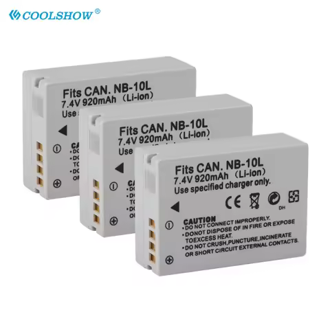 Camera Battery NB-10L NB 10L NB10L For Canon SX40 HS SX40HS SX50 HS SX50HS G1 X G15 G16 SX60 HS G3X 
