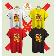 Baju - MARIO WORLD BOWSER CHARACTER T-SHIRTS - SUPER MARIO BROSS TYPE 4 TSHIRT