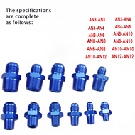 Straight Fuel Hose Adapter Pipe Thread Hose  Thread Alloy Fitting HQ Universal AN4 AN6 AN8 Flare Mal