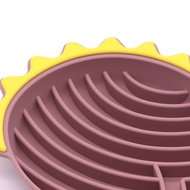 Pet Slow Food Bowl Dog Silicone Dog Bowl Anti-overturning Dog Food Bowl Pet Rice Bowl Anti-choking D