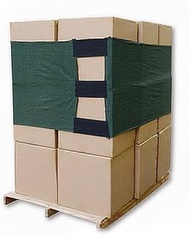 Palette Band (Wide Type), Khaki; Material: Linen, Rubber, Velcro; Size: Width 28.7 x 181.1 inches (7