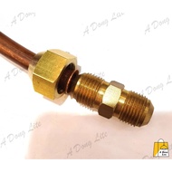 Flared Air-Cond Copper Pipe Set  (Copper Pipe Air Cond siap flaring ) flare nut flare socket