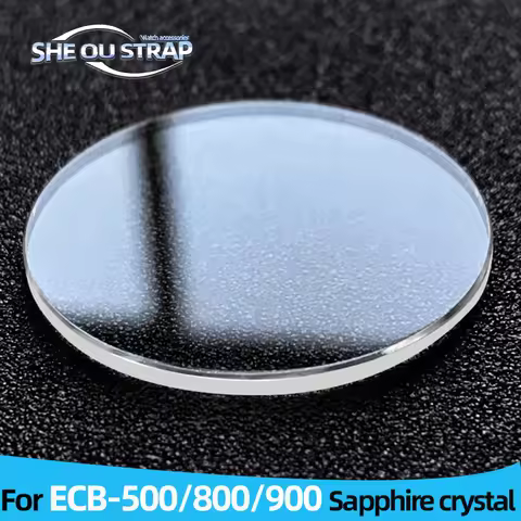 Watch Glass Accessories For Casio ECB-500/ECB-800/ECB-900 Scratch Resistant Sapphire Watch Mirror Tr