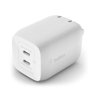 Adapter sạc nhanh 2 cổng Belkin 65W USB-C GaN (BoostCharge Pro) - GiaPhucStore | Hàng Chính Hãng
