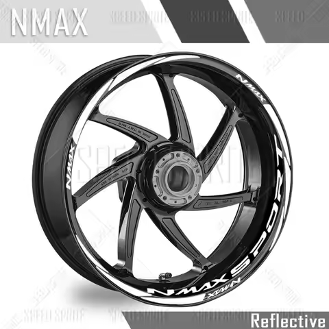 NMAX Motorcycle Accessories Wheel Sticker Hub Decals Rim Stripe Tape For NMAX 155 nmax 160 nmax 125