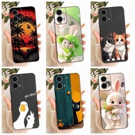 For Motorola Moto G24 Case Moto G34 Cute Cat Rabbit Cartoon Cover Soft TPU Phone Case For Motorola G