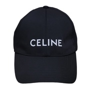 [Barium International] CELINE Embroidered LOGO Cotton Baseball Cap Black Italy Daigou European Taipe