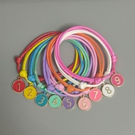 Newborn Cat Collar Adjustable Newborn Puppies with Number Marking Collar Pet Identification Collar K