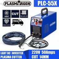 PLC-55X IGBT Air Plasma Cutter 220V 14mm Clean 55Amps Inverter Plasma Cutter Machine