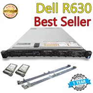 ขาย Server Dell R630 CPU E5-2670V3*2 SSD500G*4 RAM128GB RAID H730 Dual PSU*2 ประกัน 1 ปี !!! Used