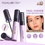 【50% OFF】FOCALLURE Full-Cover Eyebrow Tint Mascara Slim Brush Transferproof Long lasting Without Clu