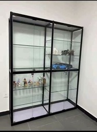 玻璃展示柜 手办乐高玩具展示柜置物柜可定製