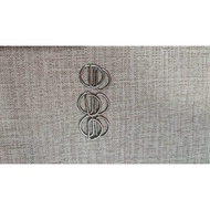 Steel Ring D 0.5 Inches Nickel A9/Pack