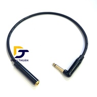 Good Quality Curved 6mm 6.5mm Jack Extension Cord, Length 0.5m-1m-3m-5m-8m-10m - 6mm male mono wire 
