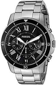 Fossil Men s 44mm Grant Sport Chronograph Stainless Steel Watch