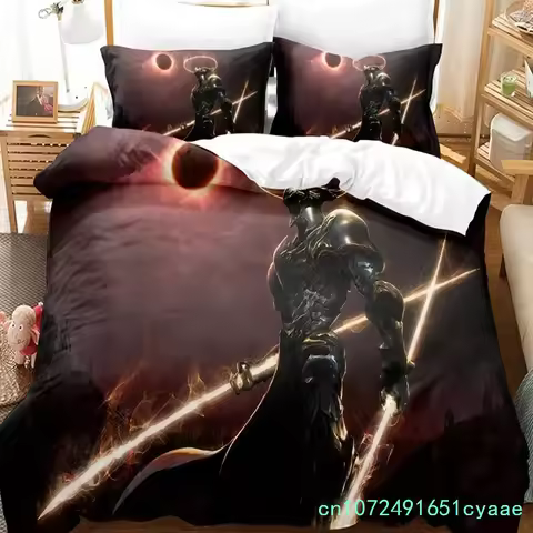 3D Print Fantasy Witch Dragon Alien World Bedding Set Down Quilt Cover With Pillowcase Double Comple