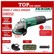 Hikoki G10SS2 600W 4"High Performance Angle Grinder Mesin Grander Gerenda Murah Grender Mesin Polish