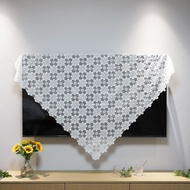 TV Dust Cover New Lace TV Cover Cloth 23-75 Inch TV Universal Cover Cloth Desktop Hanging TV Cover C